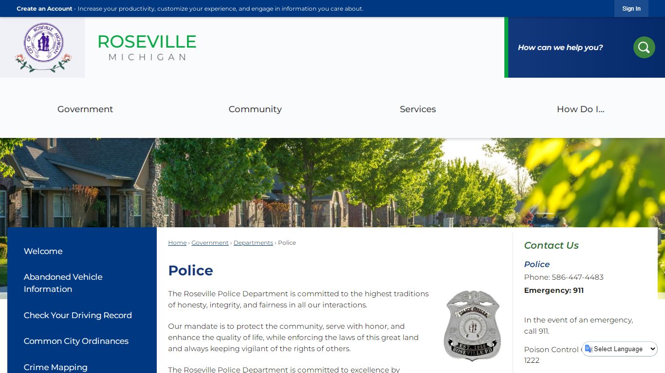 Police | Roseville, MI
